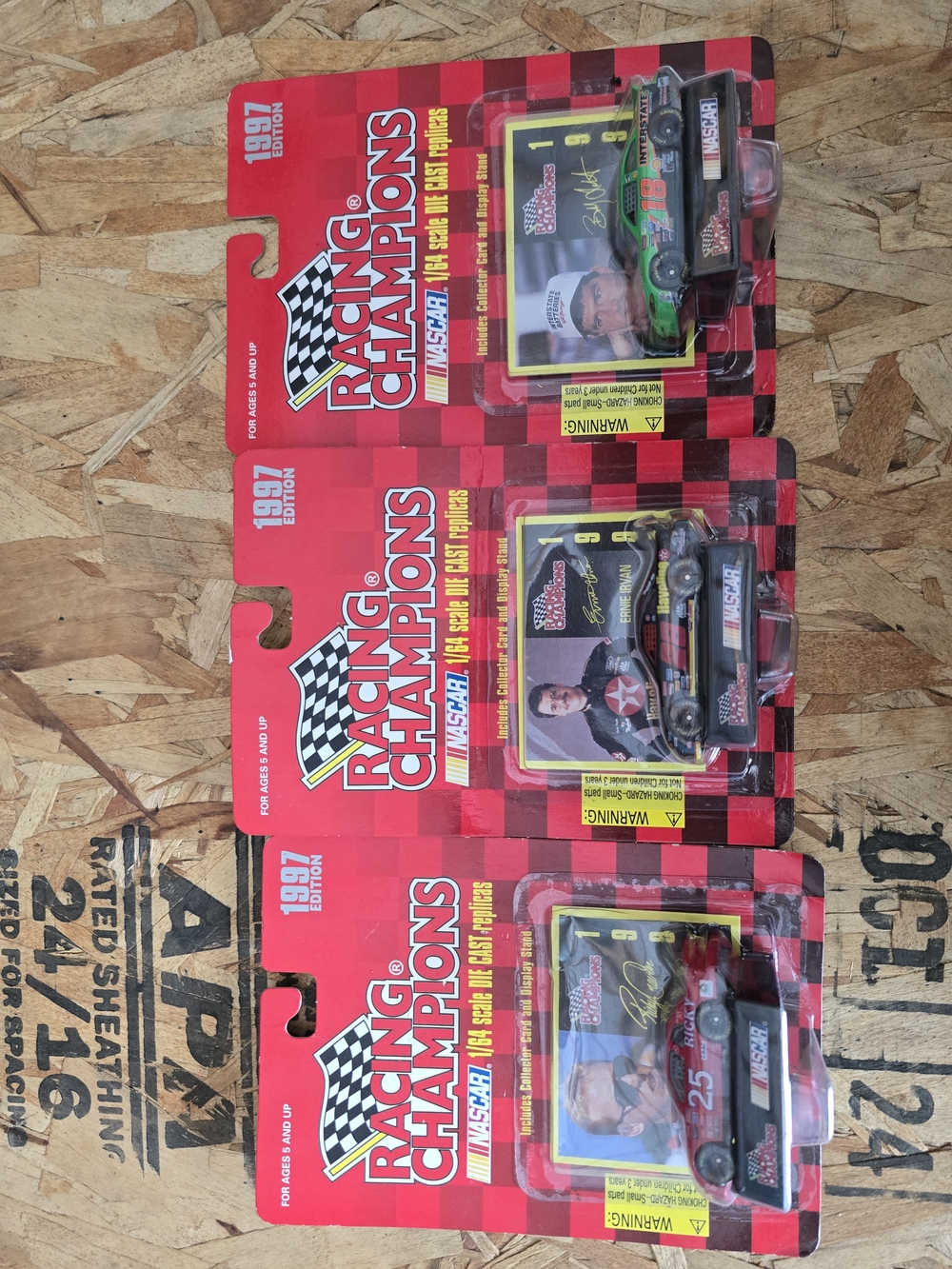 Racing Champions NASCAR Die-Cast Lot Of 3.